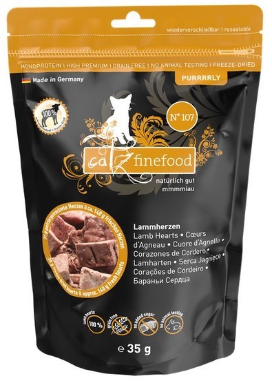 Catz Finefood Purrrrly N.107 Serca jagnięce 35g Catz Finefood Purrrrly N.107 Serca jagnięce 35g