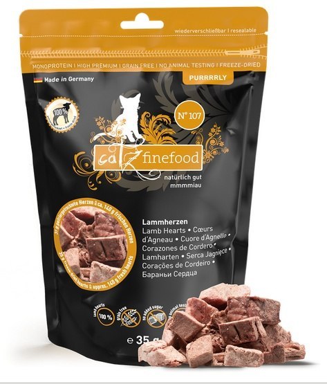 Catz Finefood Purrrrly N.107 Serca jagnięce 35g Catz Finefood Purrrrly N.107 Serca jagnięce 35g
