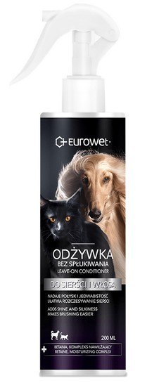 Eurowet Odżywka bez spłukiwania dla psów i kotów 200ml Eurowet Odżywka bez spłukiwania dla psów i kotów 200ml
