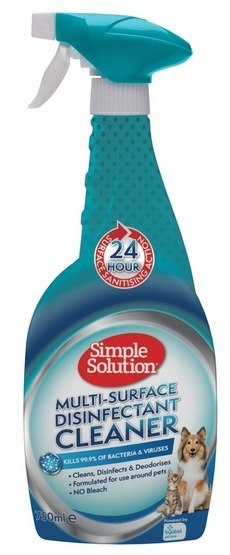 Simple Solution Multi-Surface Disinfectant Cleaner - preparat dezynfekujący spray 750ml Simple Solution Multi-Surface Disinfectant Cleaner - preparat dezynfekujący spray 750ml