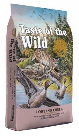 Taste of the Wild Lowland Creek Feline z przepiórką i kaczką 2kg Taste of the Wild Lowland Creek Feline z przepiórką i kaczką 2kg