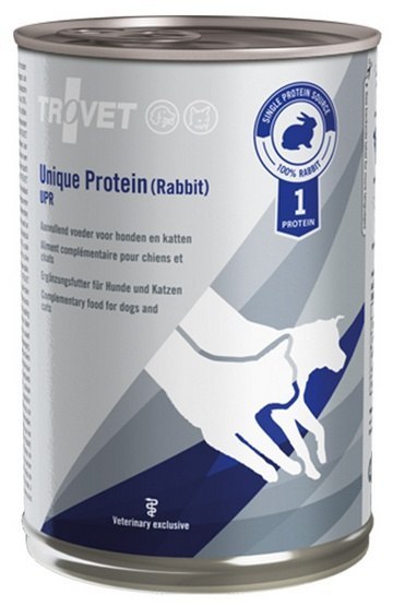Trovet Unique Protein UPR Królik dla psa i kota puszka 400g Trovet Unique Protein UPR Królik dla psa i kota puszka 400g