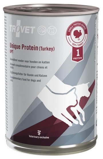 Trovet Unique Protein UPT Indyk dla psa i kota puszka 400g Trovet Unique Protein UPT Indyk dla psa i kota puszka 400g