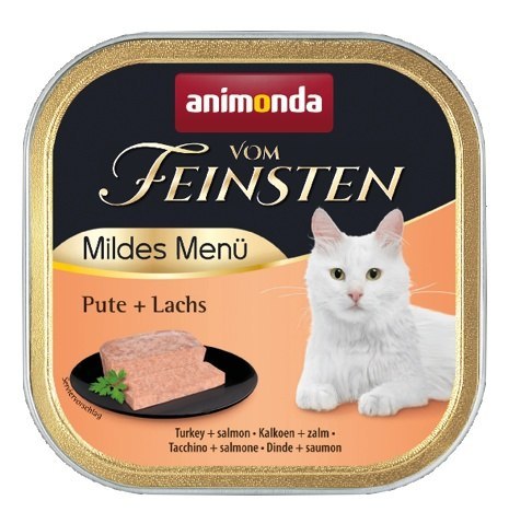 Animonda vom Feinsten Mildes Menu z Indykiem i Łososiem tacka 100g Animonda vom Feinsten Mildes Menu z Indykiem i Łososiem tacka 100g