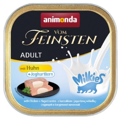 Animonda vom Feinsten Milkies Cat Kurczak + Jogurt tacka 100g Animonda vom Feinsten Milkies Cat Kurczak + Jogurt tacka 100g