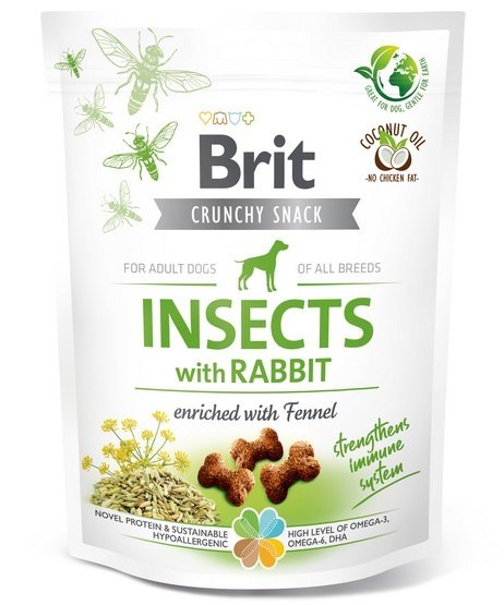 Brit Care Dog Crunchy Cracker Insect & Rabbit 200g Brit Care Dog Crunchy Cracker Insect & Rabbit 200g