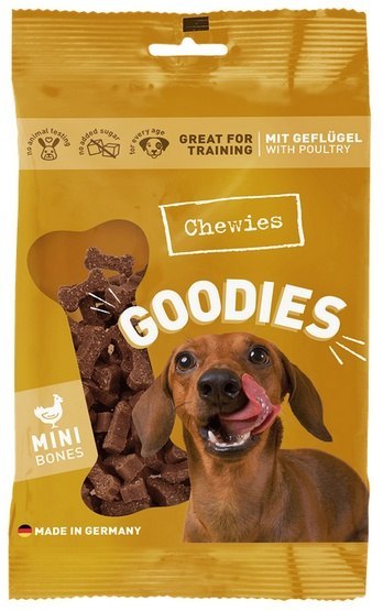 Chewies Goodies (Training) Kosteczki Mini Drób 125g Chewies Goodies (Training) Kosteczki Mini Drób 125g