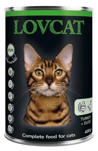 Lovcat Best Turkey & Duck puszka 400g Lovcat Best Turkey & Duck puszka 400g