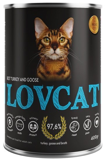 Lovcat Best Turkey & Goose puszka 400g Lovcat Best Turkey & Goose puszka 400g