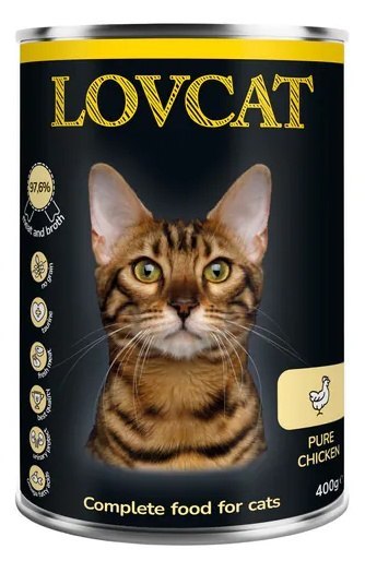 Lovcat Pure Chicken puszka 400g Lovcat Pure Chicken puszka 400g