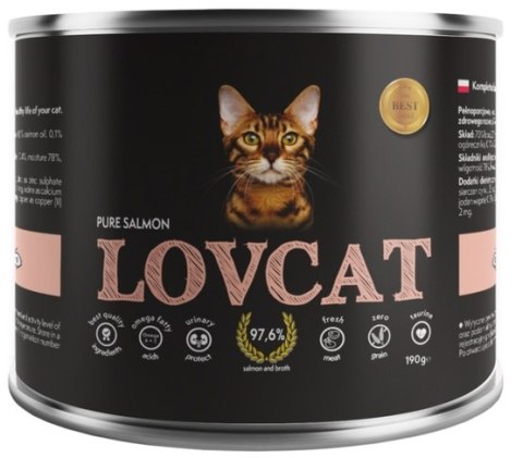 Lovcat Pure Salmon puszka 190g Lovcat Pure Salmon puszka 190g