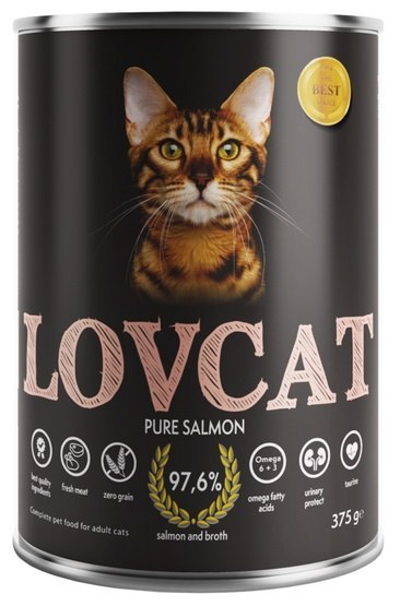Lovcat Pure Salmon puszka 375g Lovcat Pure Salmon puszka 375g