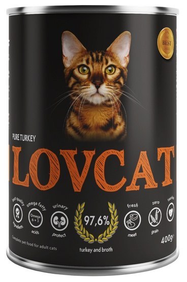 Lovcat Pure Turkey puszka 400g Lovcat Pure Turkey puszka 400g