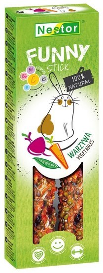 Nestor Kolba Gryzoń Funny Warzywa 2szt Nestor Kolba Gryzoń Funny Warzywa 2szt