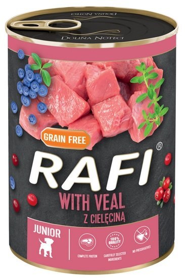 Rafi Pies Junior Cielęcina puszka 400g Rafi Pies Junior Cielęcina puszka 400g