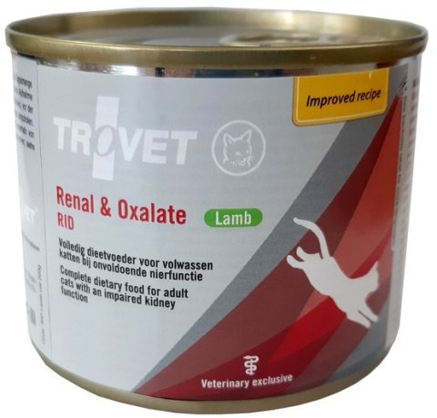 Trovet RID Renal & Oxalate dla kota jagnięcina puszka 200g Trovet RID Renal & Oxalate dla kota jagnięcina puszka 200g