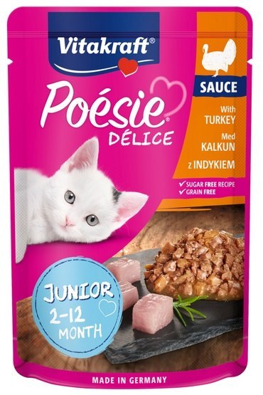 Vitakraft Poesie Deli Sauce Junior indyk saszetka 85g Vitakraft Poesie Deli Sauce Junior indyk saszetka 85g