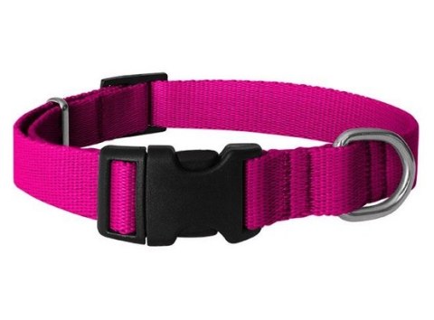 CHABA Obroża taśma regulowana gładka 10mm/33cm fuksja CHABA Obroża taśma regulowana gładka 10mm/33cm fuksja