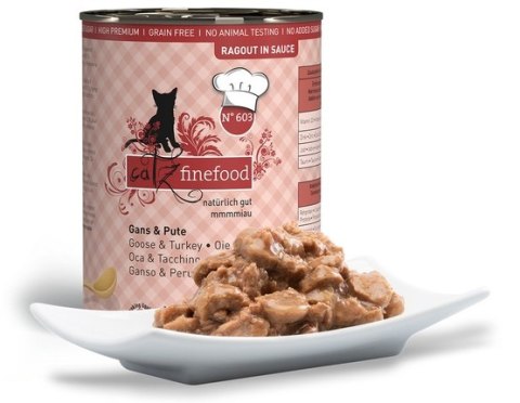 Catz Finefood Ragout N.603 Gęś i Indyk puszka 380g Catz Finefood Ragout N.603 Gęś i Indyk puszka 380g