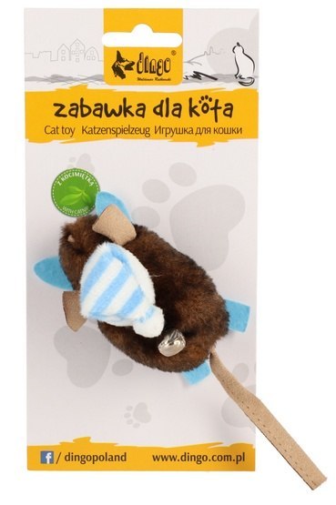 Dingo Zabawka dla kota - Mysz Narciarz Dingo Zabawka dla kota - Mysz Narciarz