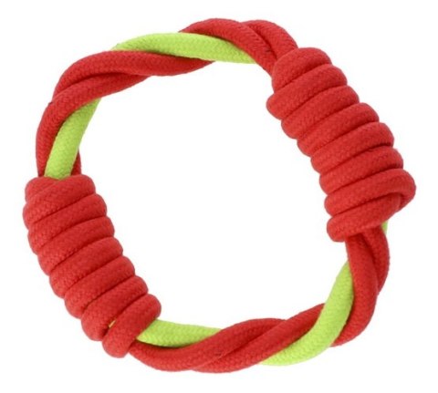 Dingo Zabawka dla psa - Ringo zaplatane Energy 18cm czerwono-zielone Dingo Zabawka dla psa - Ringo zaplatane Energy 18cm czerwono-zielone
