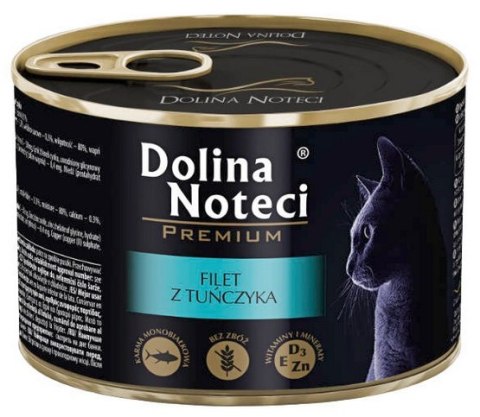 Dolina Noteci Premium Kot Filet z tuńczyka puszka 185g Dolina Noteci Premium Kot Filet z tuńczyka puszka 185g