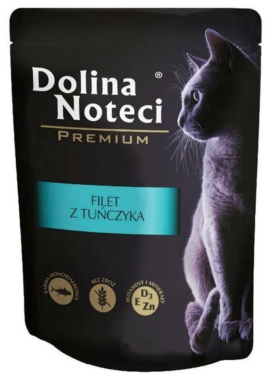 Dolina Noteci Premium Kot Filet z tuńczyka saszetka 85g Dolina Noteci Premium Kot Filet z tuńczyka saszetka 85g
