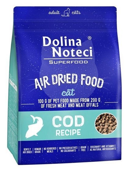Dolina Noteci Superfood Air Dried Kot Danie z dorsza 1kg Dolina Noteci Superfood Air Dried Kot Danie z dorsza 1kg