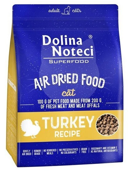 Dolina Noteci Superfood Air Dried Kot Danie z indyka 1kg Dolina Noteci Superfood Air Dried Kot Danie z indyka 1kg