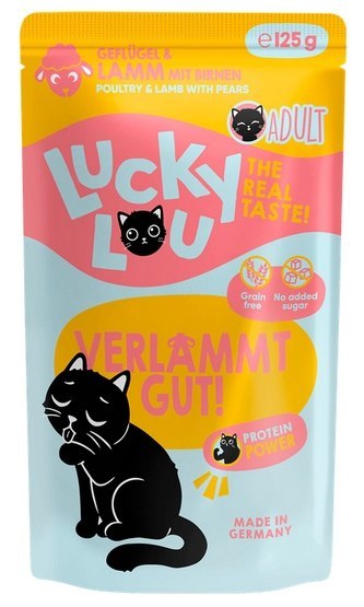 Lucky Lou Lifestage Adult Drób i jagnięcina saszetka 125g Lucky Lou Lifestage Adult Drób i jagnięcina saszetka 125g