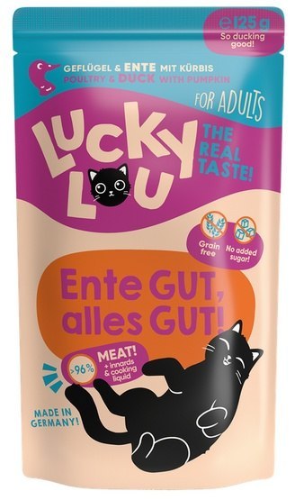 Lucky Lou Lifestage Adult Drób i kaczka saszetka 125g Lucky Lou Lifestage Adult Drób i kaczka saszetka 125g