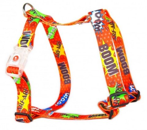 Matteo Szelki Guard LED 20mm graffiti czerwone Matteo Szelki Guard LED 20mm graffiti czerwone