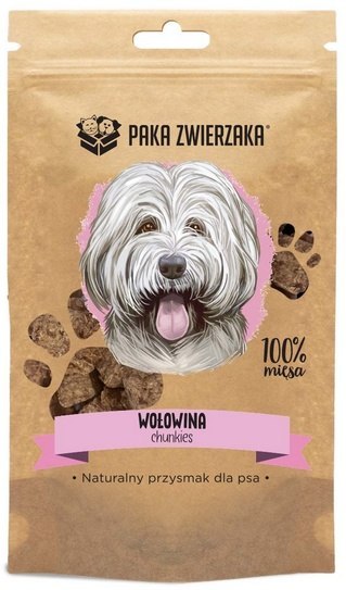 Paka Zwierzaka Chunkies Wołowina 100% 70g Paka Zwierzaka Chunkies Wołowina 100% 70g