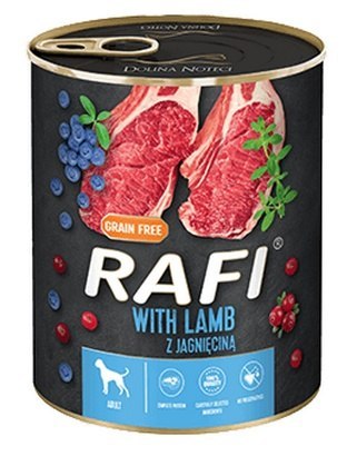 Rafi Pies Jagnięcina puszka 800g Rafi Pies Jagnięcina puszka 800g