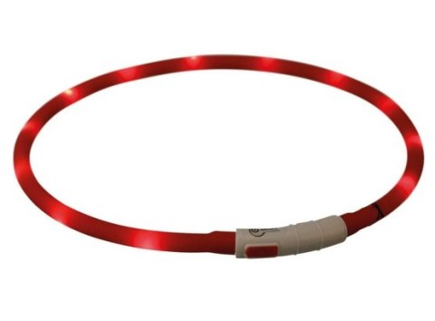 Trixie Opaska LED USB silikonowa XS-XL 70/1cm czerwona Trixie Opaska LED USB silikonowa XS-XL 70/1cm czerwona