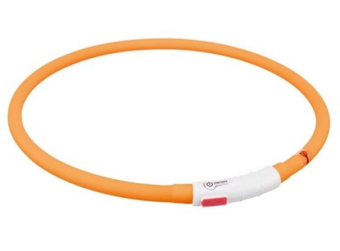 Trixie Opaska LED USB silikonowa XS-XL 70/1cm pomarańczowa Trixie Opaska LED USB silikonowa XS-XL 70/1cm pomarańczowa