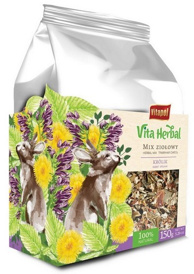 Vitapol Vita Herbal Mix ziolowy dla królika 150g Vitapol Vita Herbal Mix ziolowy dla królika 150g